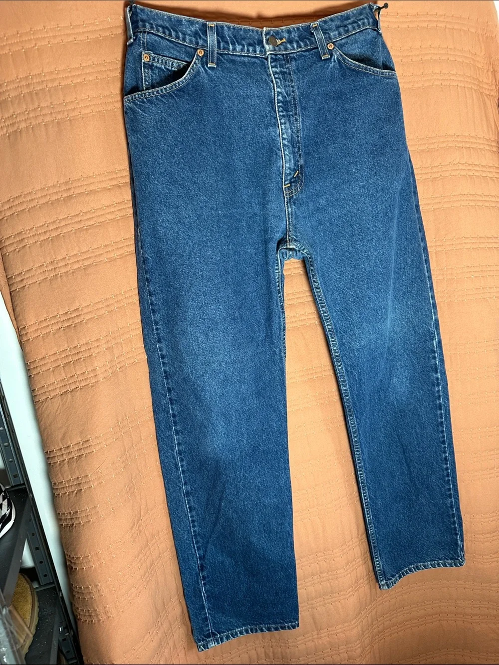 Levi's Men's Dark Blue Straight-Leg Jeans